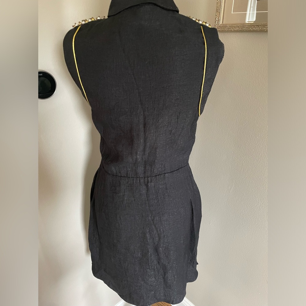 Rachel ROY jewelled Cut out black little dress - Picture 8 of 11